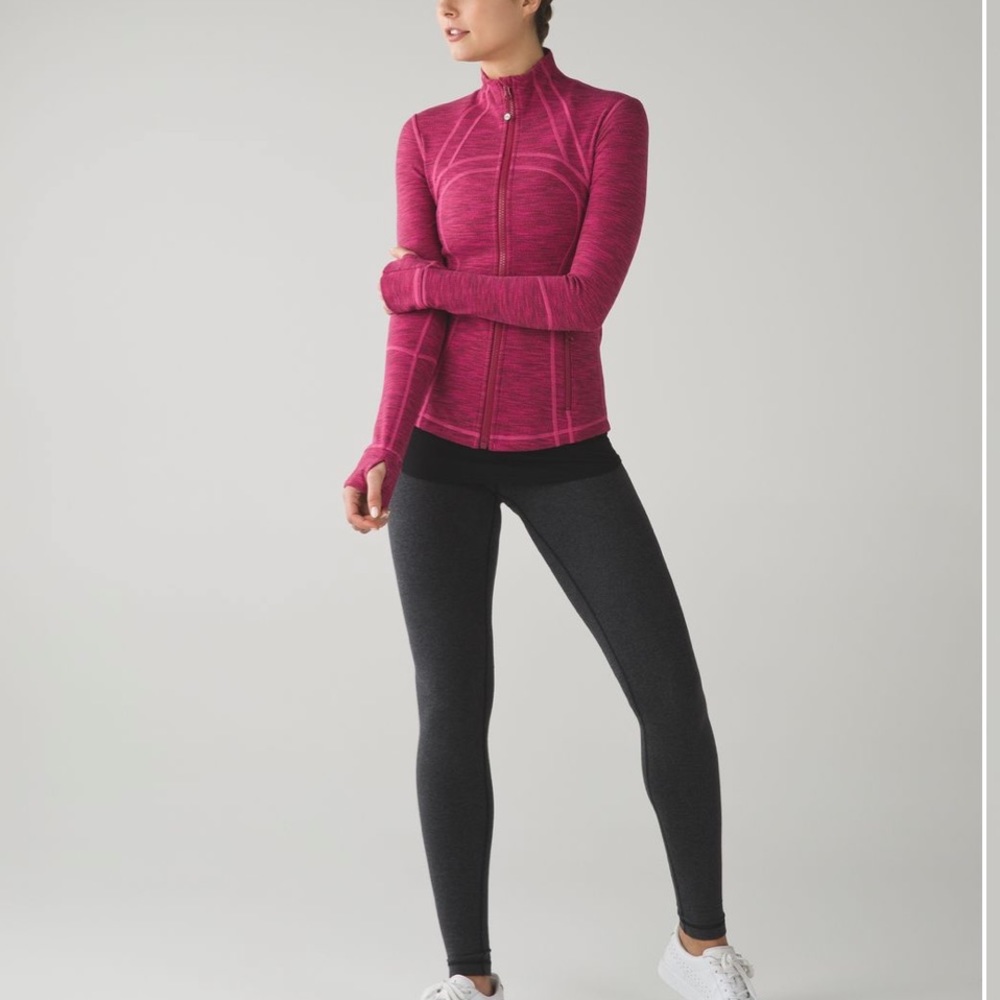 Lululemon Define Jacket Diamond Jacquard Berry Rumble Jewelled Magenta Sz 8